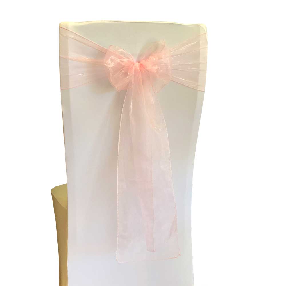 Sky Blue Satin Sash | Chair Covers Direct