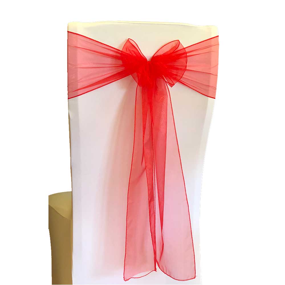 Sky Blue Satin Sash | Chair Covers Direct